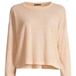 Eileen Fisher Ribbed Knit Linen Sweater